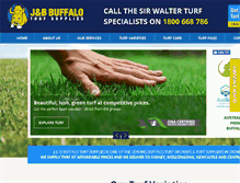 Tablet Screenshot of buffaloturf.com.au